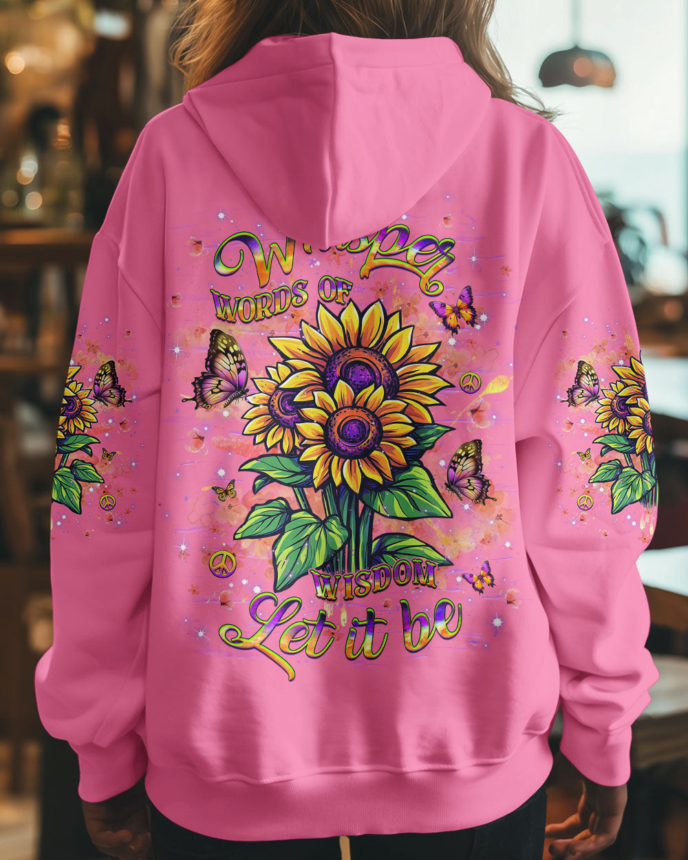 WHISPER WORDS OF WISDOM SUNFLOWER ALL OVER PRINT - YHHG1504251