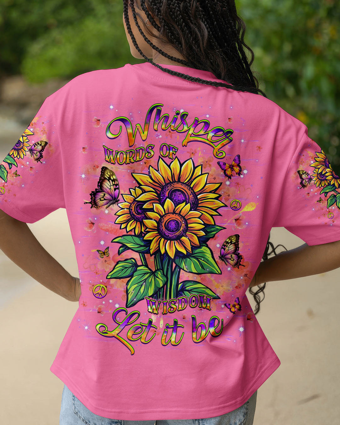 WHISPER WORDS OF WISDOM SUNFLOWER ALL OVER PRINT - YHHG1504251