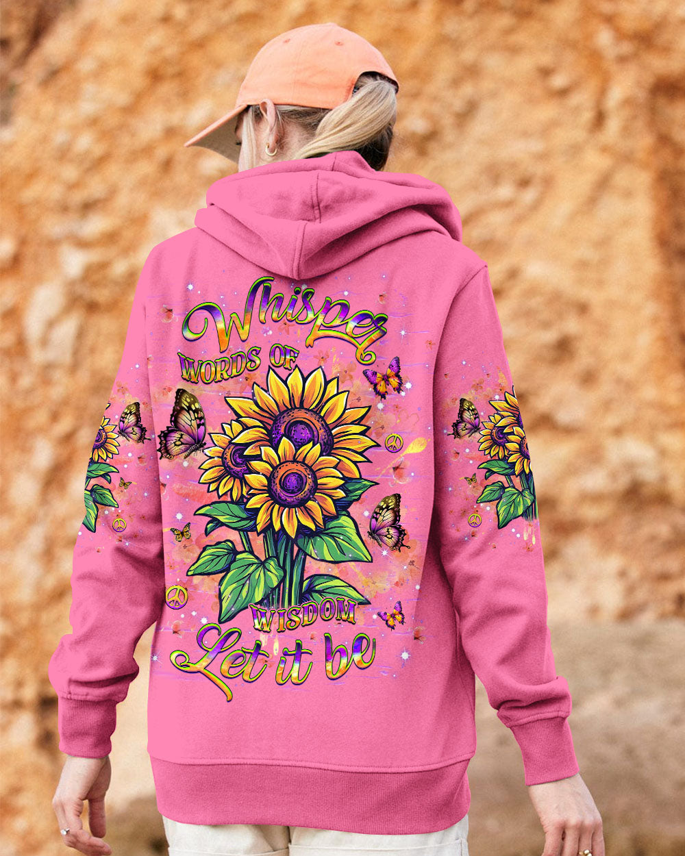 WHISPER WORDS OF WISDOM SUNFLOWER ALL OVER PRINT - YHHG1504251