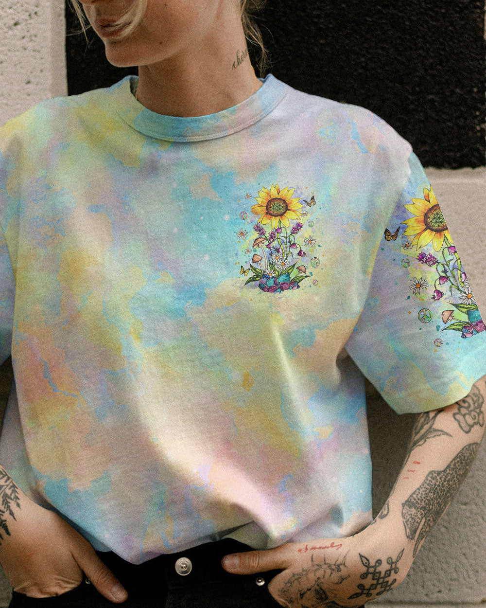 HIPPIE SOUL SUNFLOWER ALL OVER PRINT - YHHG1508233
