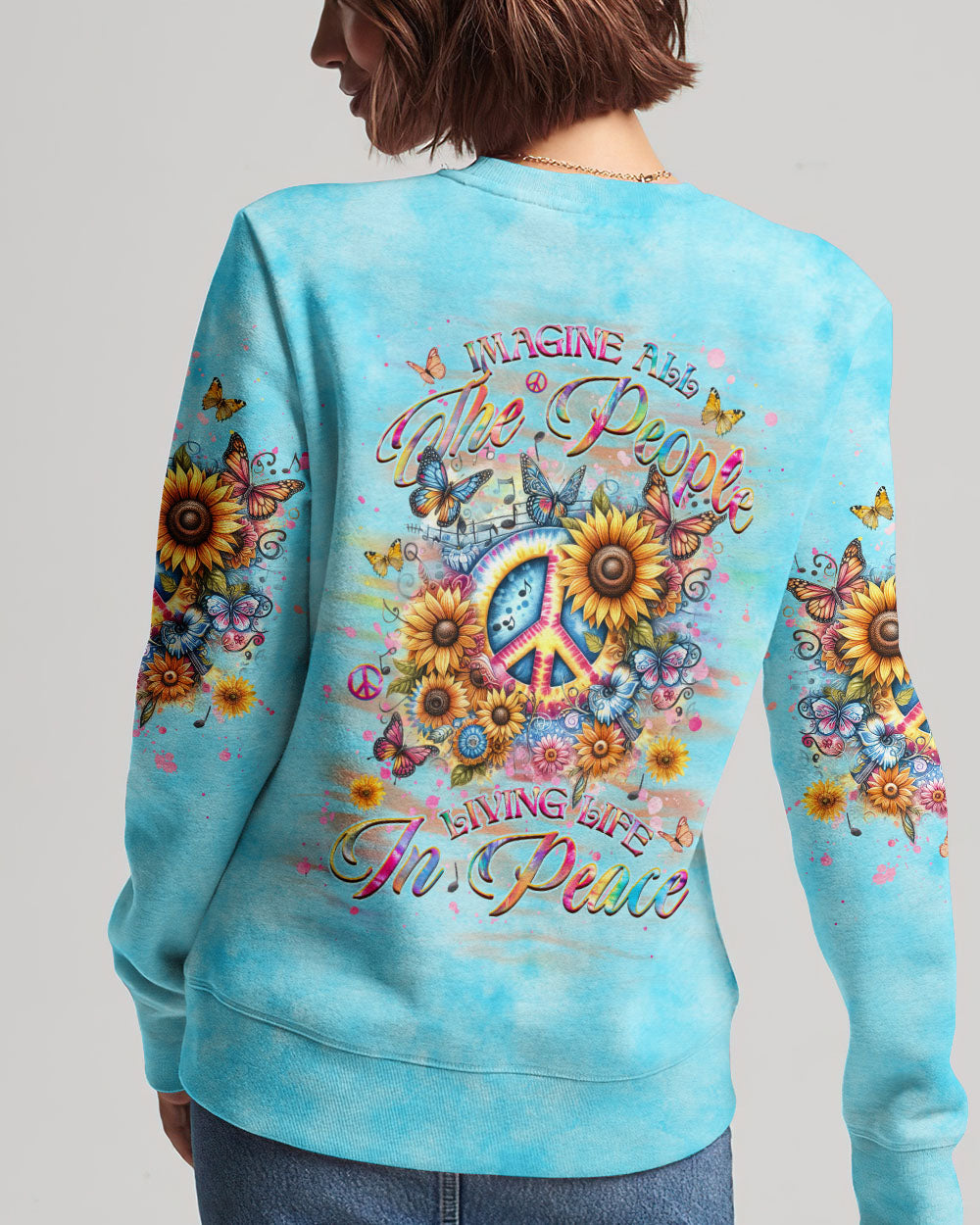 IMAGINE ALL THE PEOPLE LIVING LIFE IN PEACE ALL OVER PRINT - YHHG1604243
