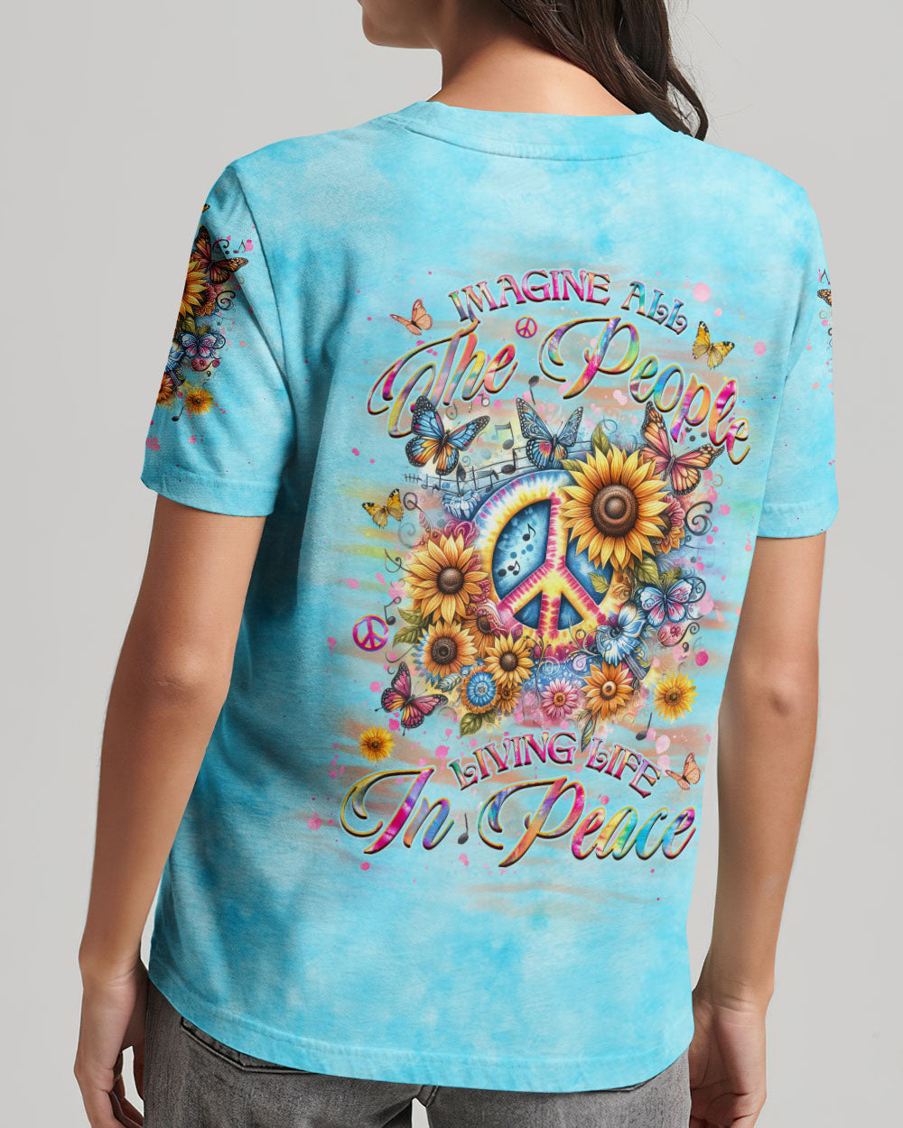IMAGINE ALL THE PEOPLE LIVING LIFE IN PEACE ALL OVER PRINT - YHHG1604243