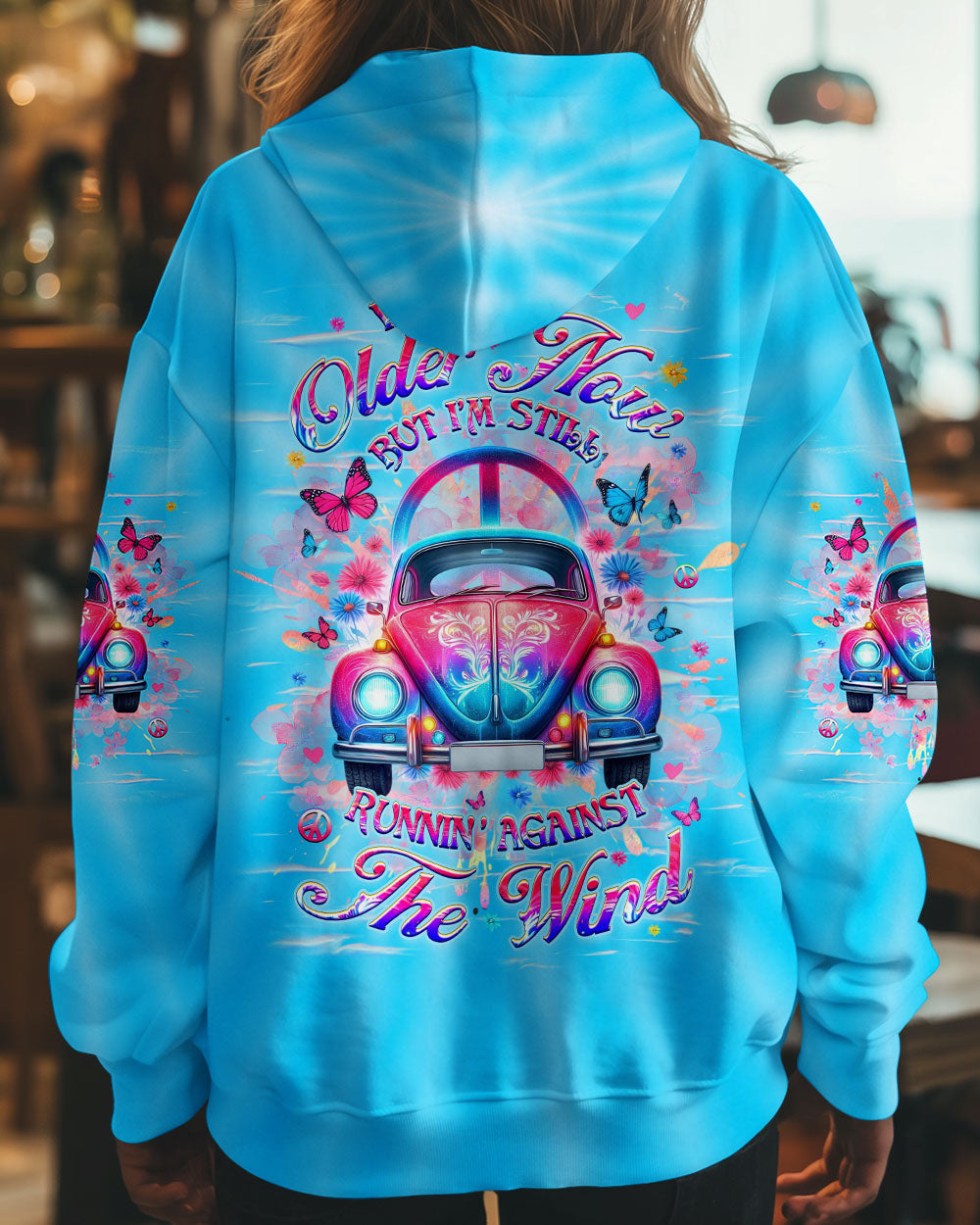 RUNNING AGAINST THE WIND CAR TIE DYE ALL OVER PRINT - YHHG1604251