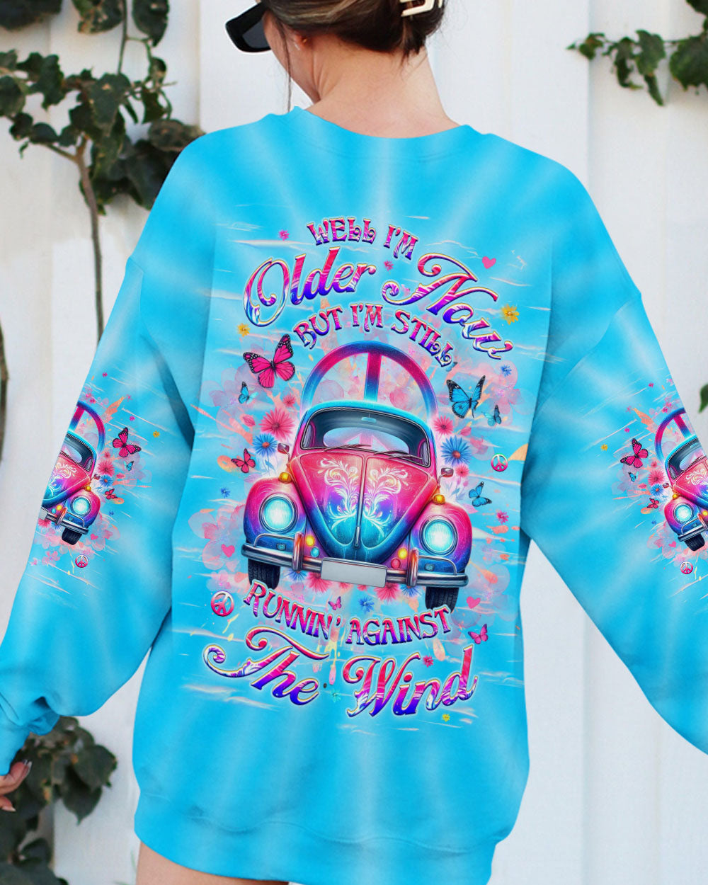 RUNNING AGAINST THE WIND CAR TIE DYE ALL OVER PRINT - YHHG1604251