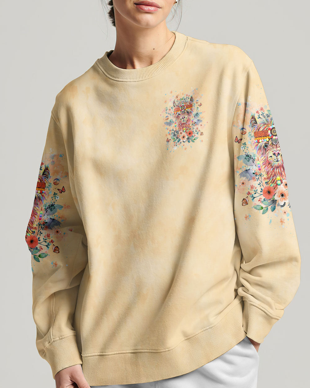 STAY TRIPPY LLAMA HIPPIE ALL OVER PRINT - YHHG1705242