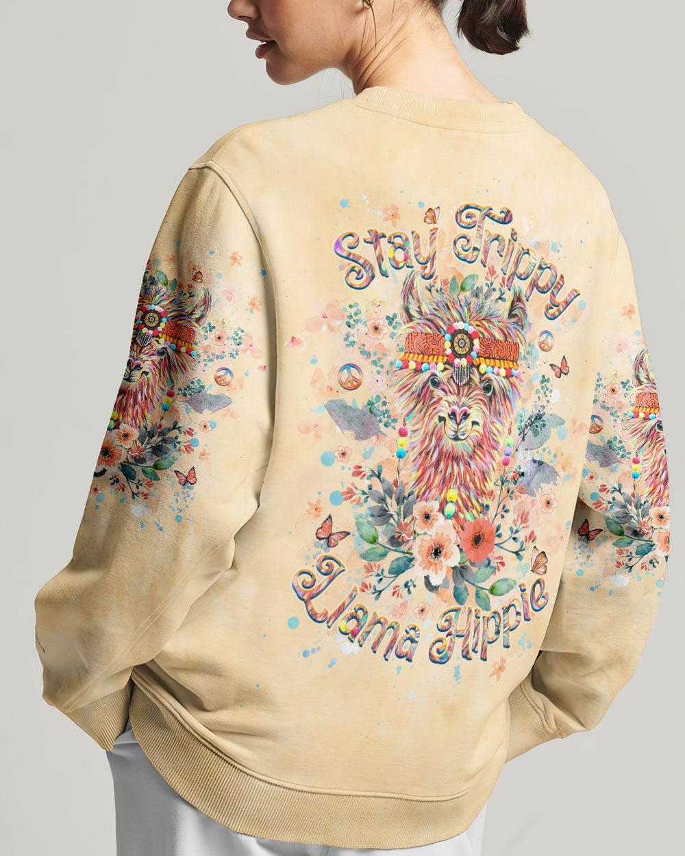 STAY TRIPPY LLAMA HIPPIE ALL OVER PRINT - YHHG1705242