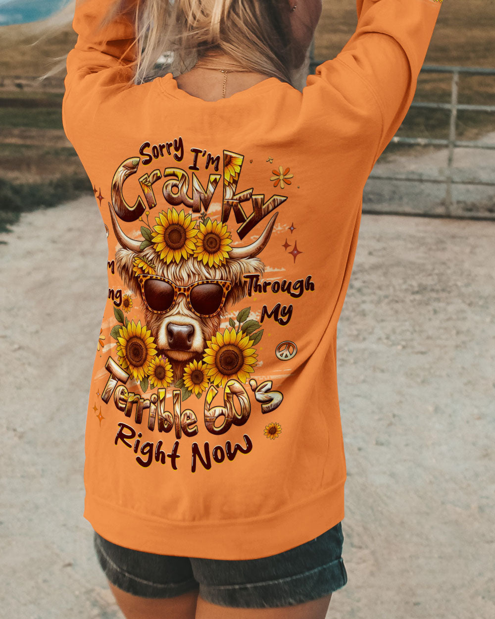 SORRY I'M CRANKY COW ALL OVER PRINT - YHHG1709251