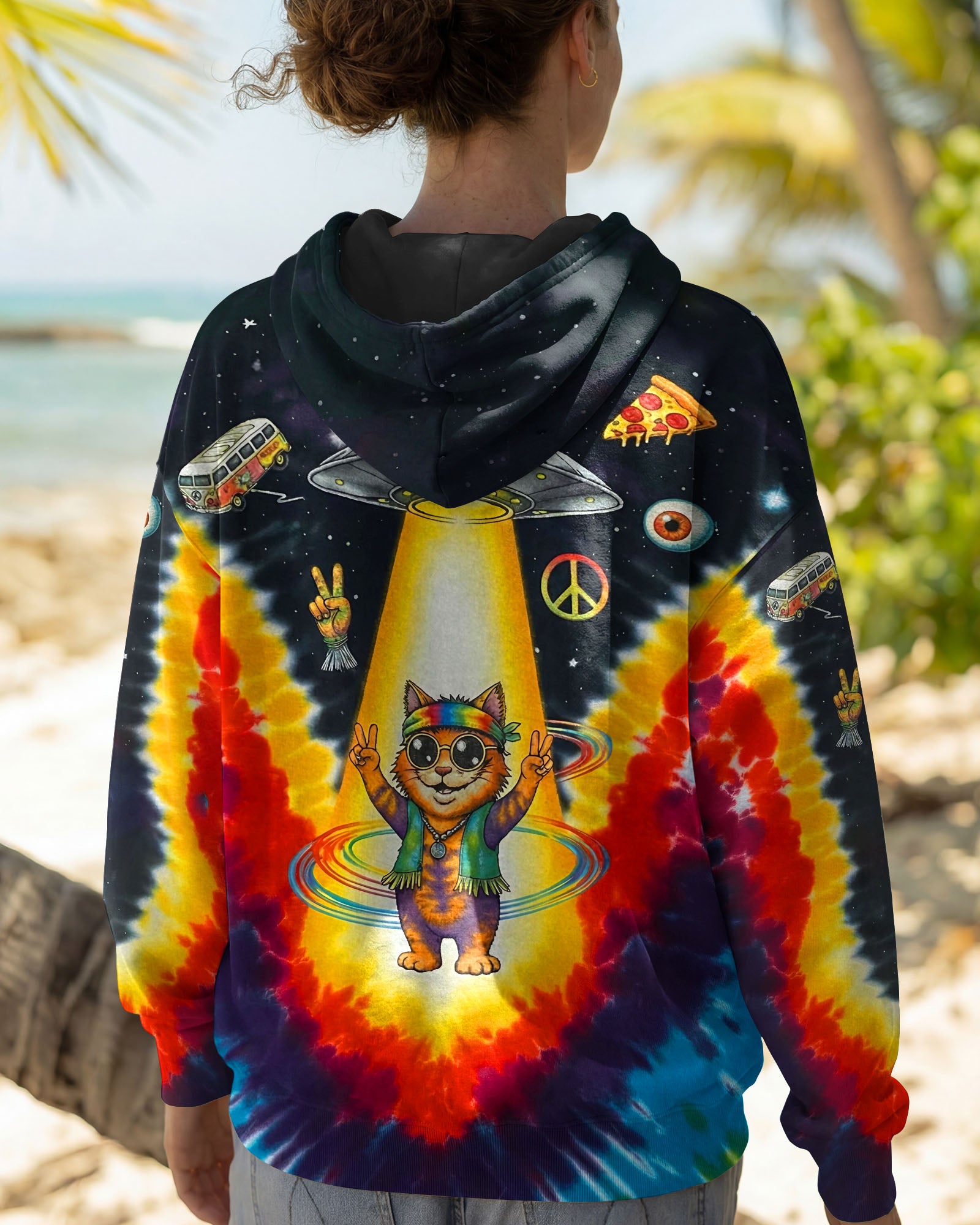 GALACTIC HIPPIE CAT ALL OVER PRINT - YHHG1901262