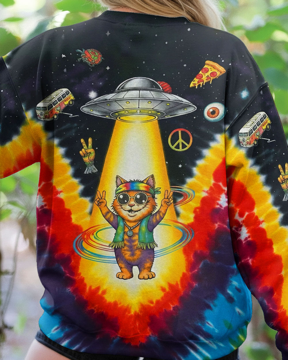 GALACTIC HIPPIE CAT ALL OVER PRINT - YHHG1901262