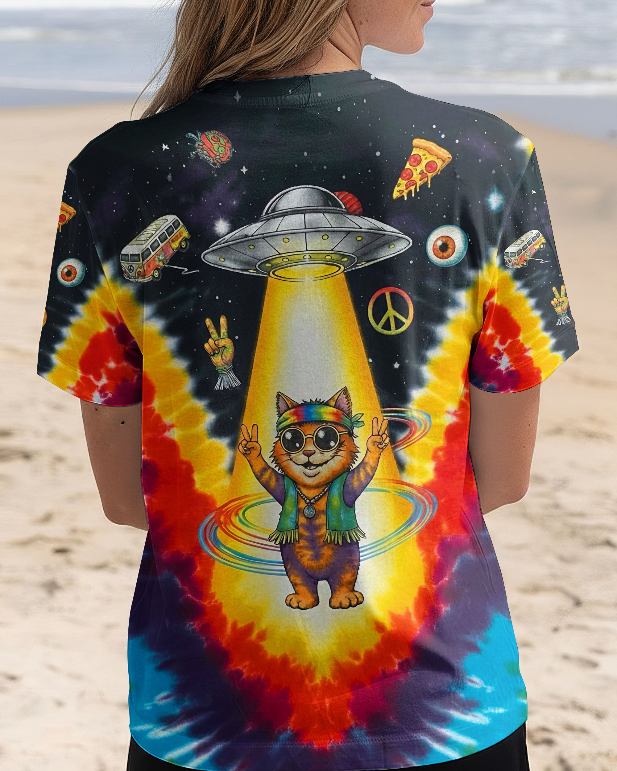 GALACTIC HIPPIE CAT ALL OVER PRINT - YHHG1901262