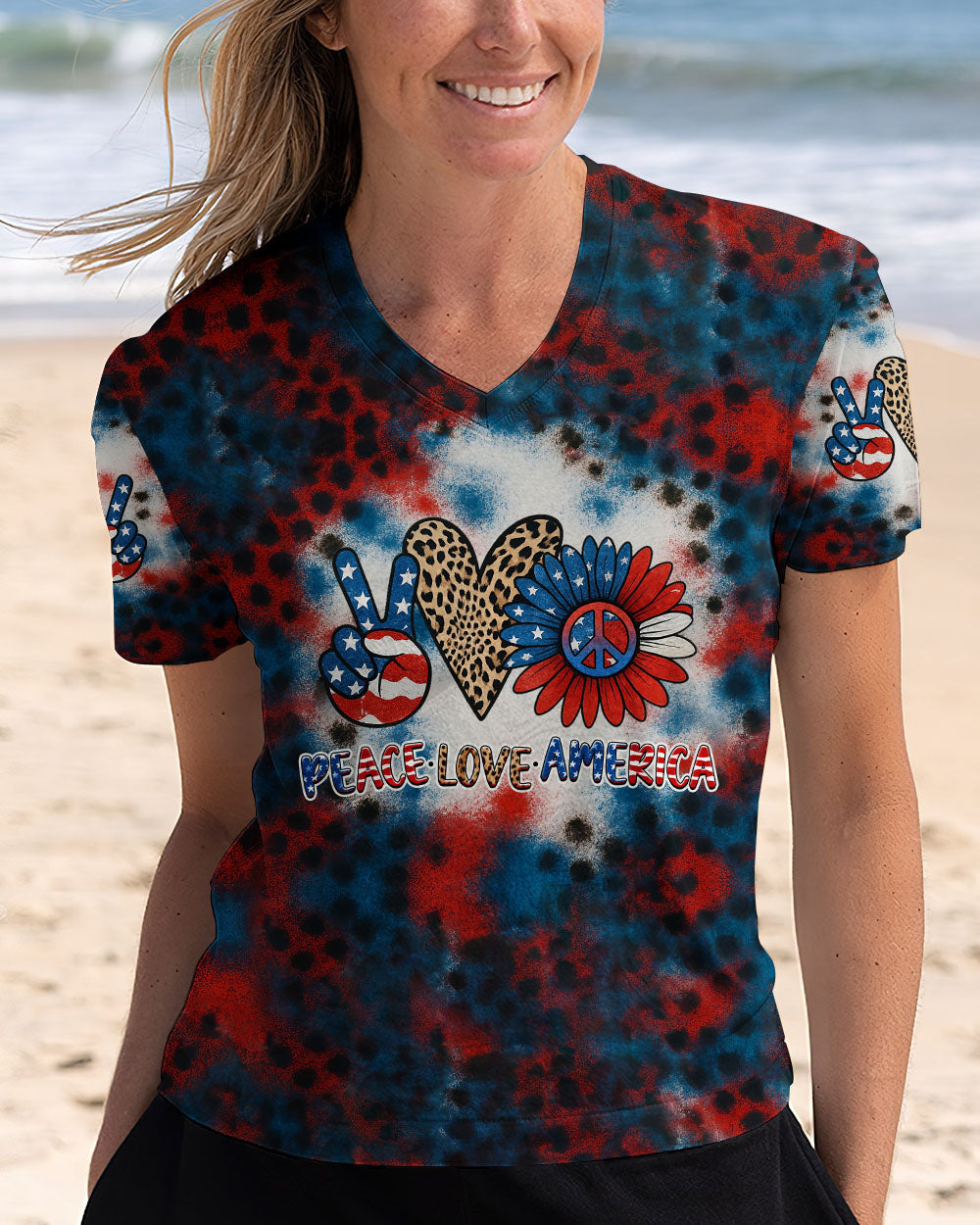 PEACE LOVE AMERICA ALL OVER PRINT - YHHG1905253