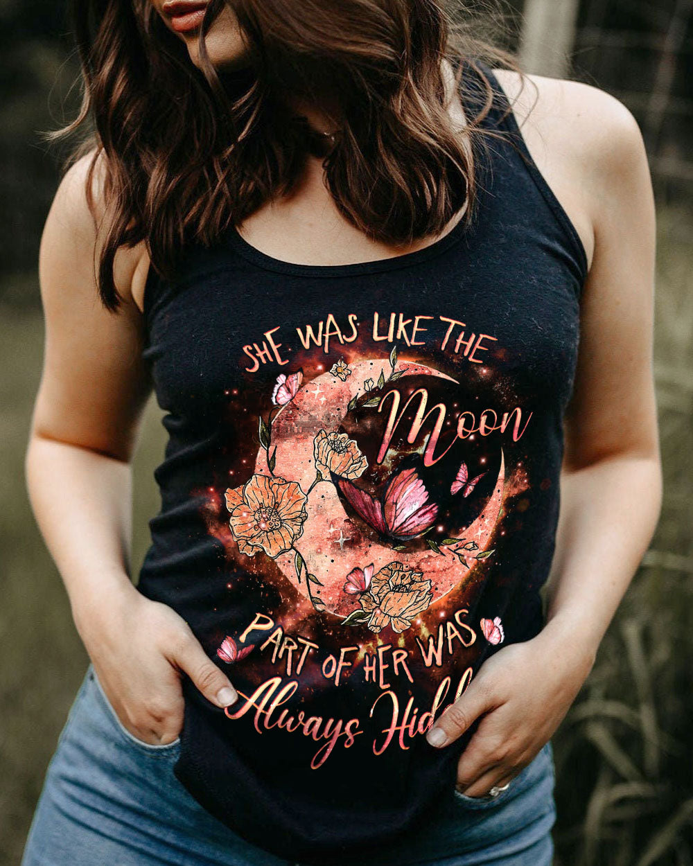 SHE WAS LIKE THE MOON ALL OVER PRINT - YHHG1906232