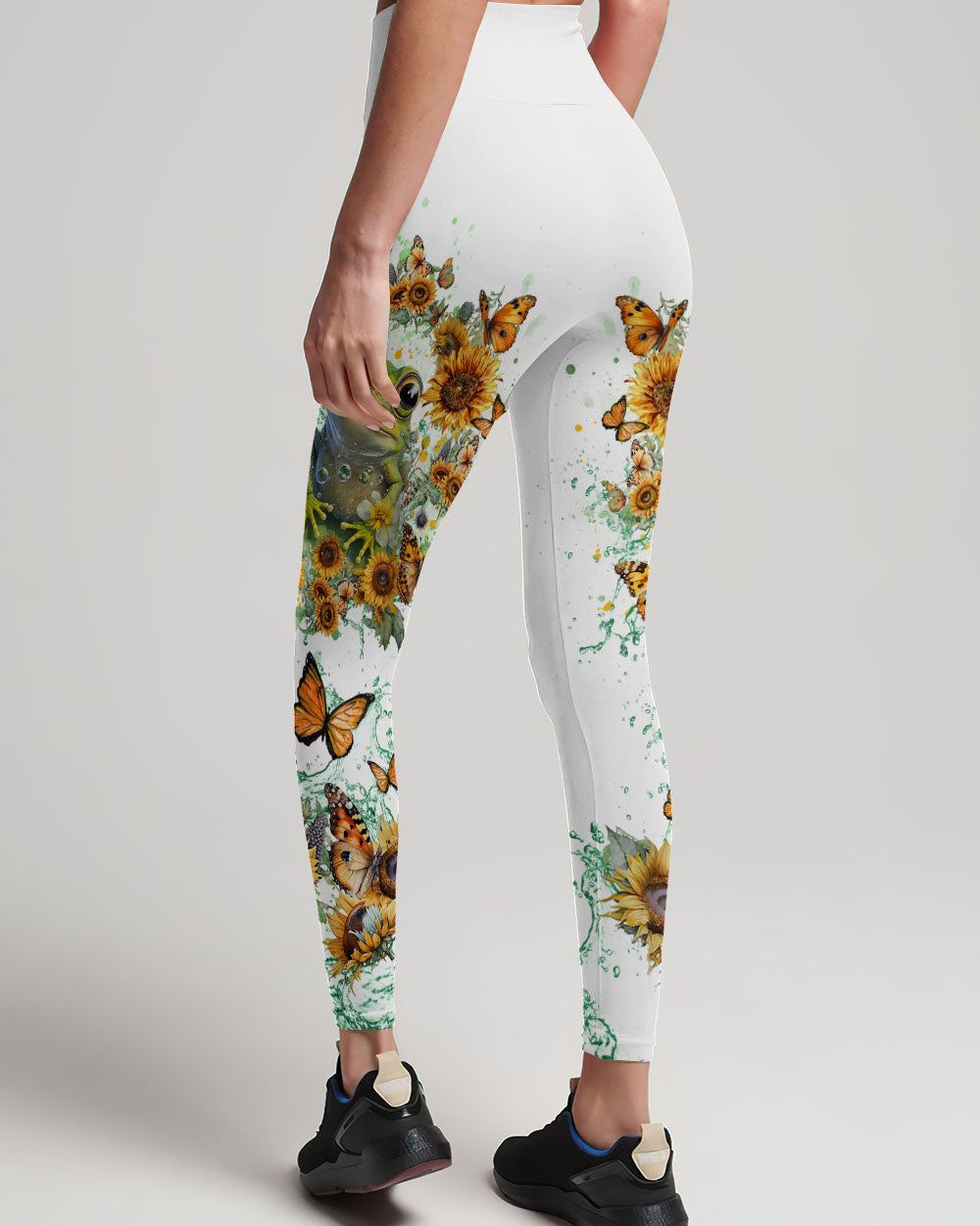BORN TO SHINE FROG SUNFLOWERS ALL OVER PRINT - YHHG1906233