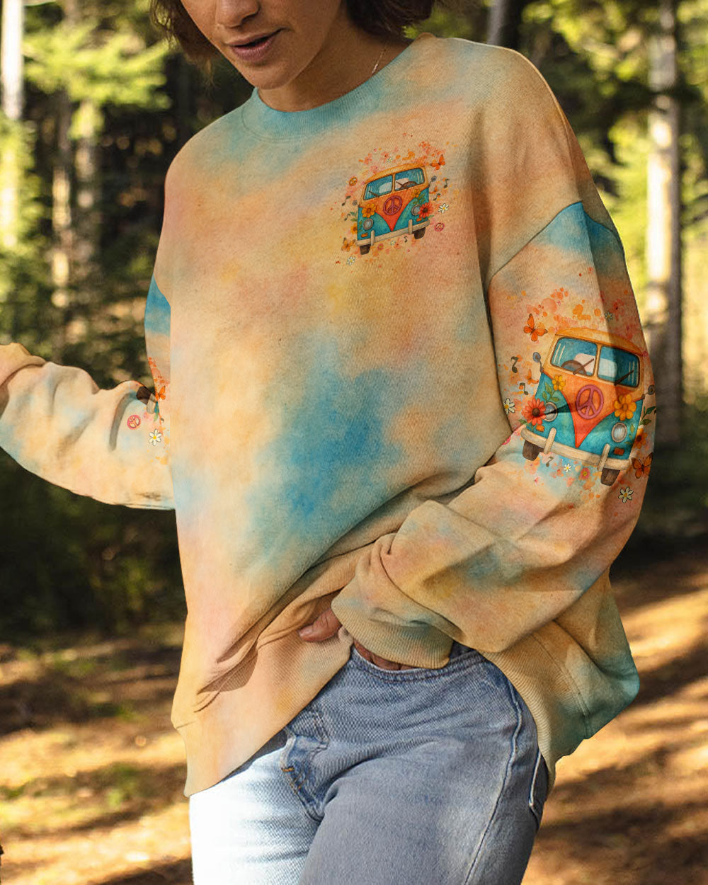 RUNNING AGAINST THE WIND TIE DYE ALL OVER PRINT - YHHG1906251