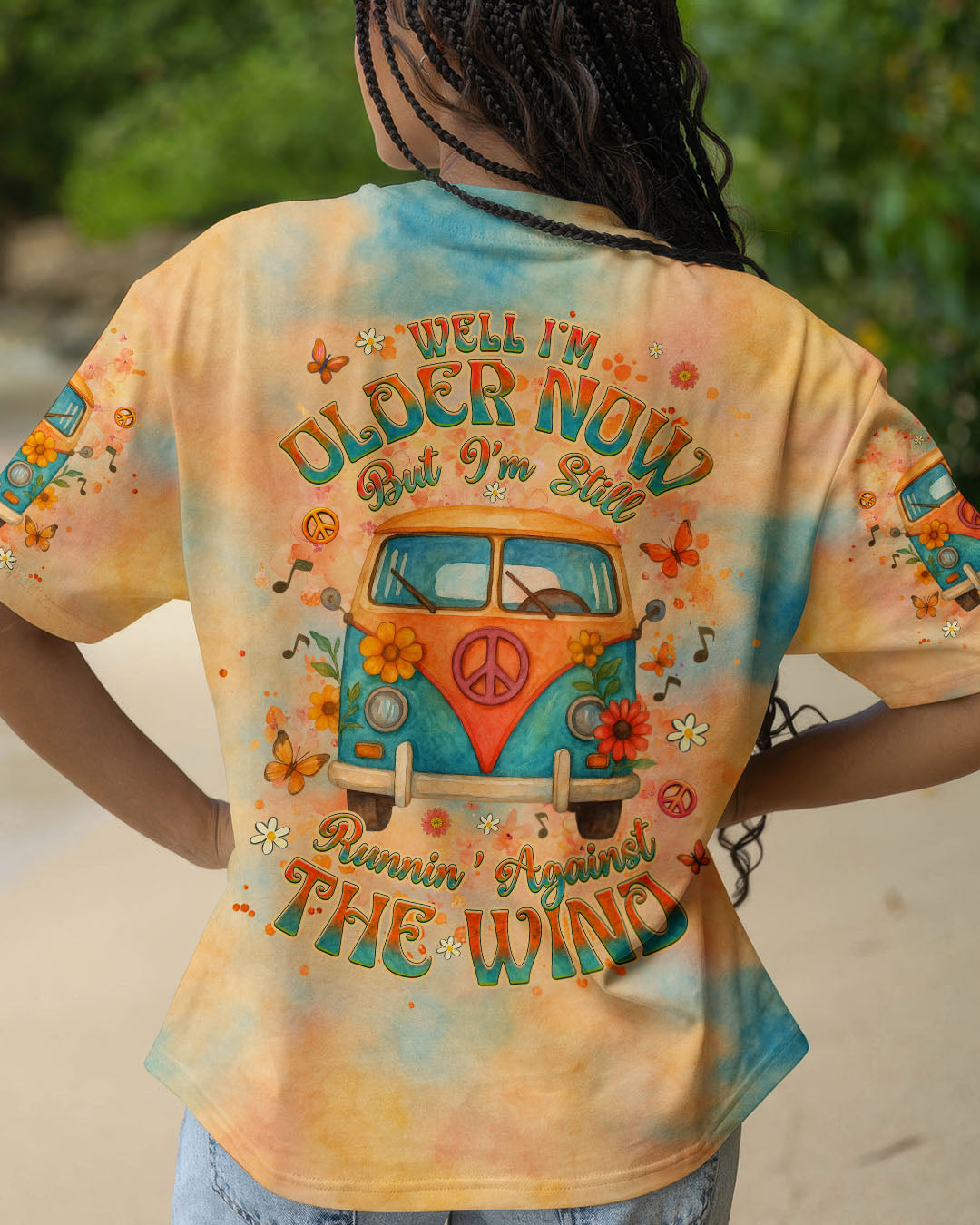 RUNNING AGAINST THE WIND TIE DYE ALL OVER PRINT - YHHG1906251