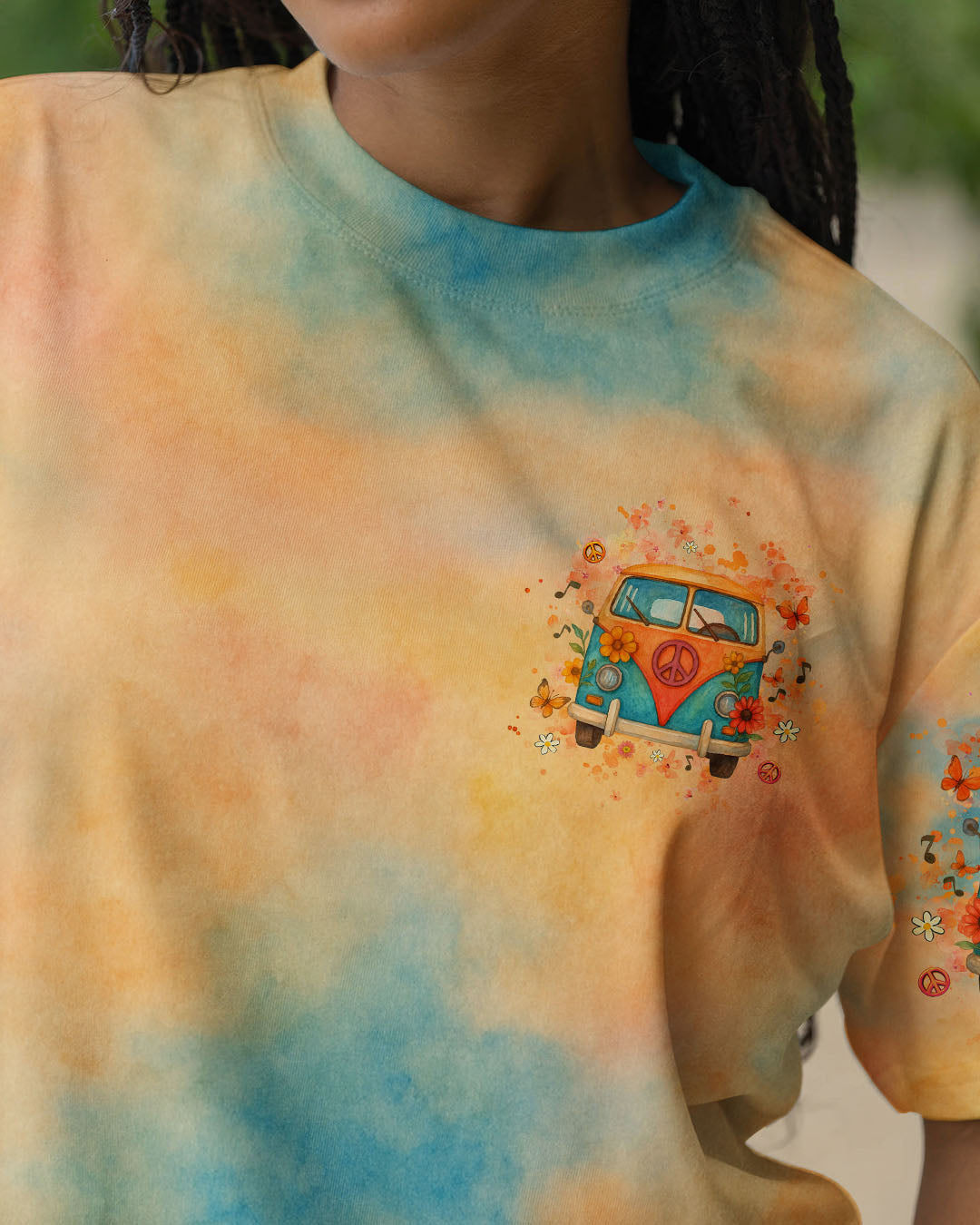 RUNNING AGAINST THE WIND TIE DYE ALL OVER PRINT - YHHG1906251