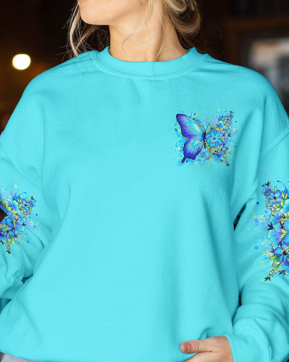 IF NOTHING EVER CHANGED BUTTERFLY ALL OVER PRINT - YHHG1907232