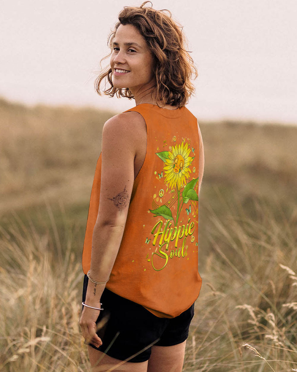 HIPPIE SOUL SUNFLOWER ALL OVER PRINT - YHHG1909244