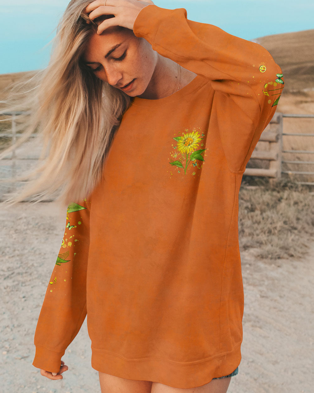 HIPPIE SOUL SUNFLOWER ALL OVER PRINT - YHHG1909244