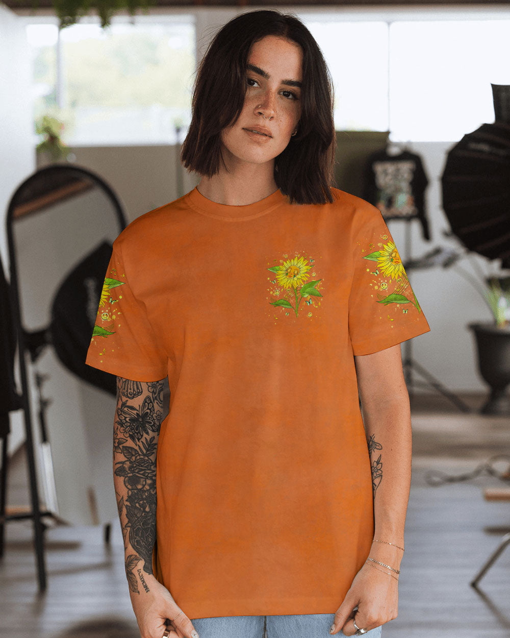HIPPIE SOUL SUNFLOWER ALL OVER PRINT - YHHG1909244