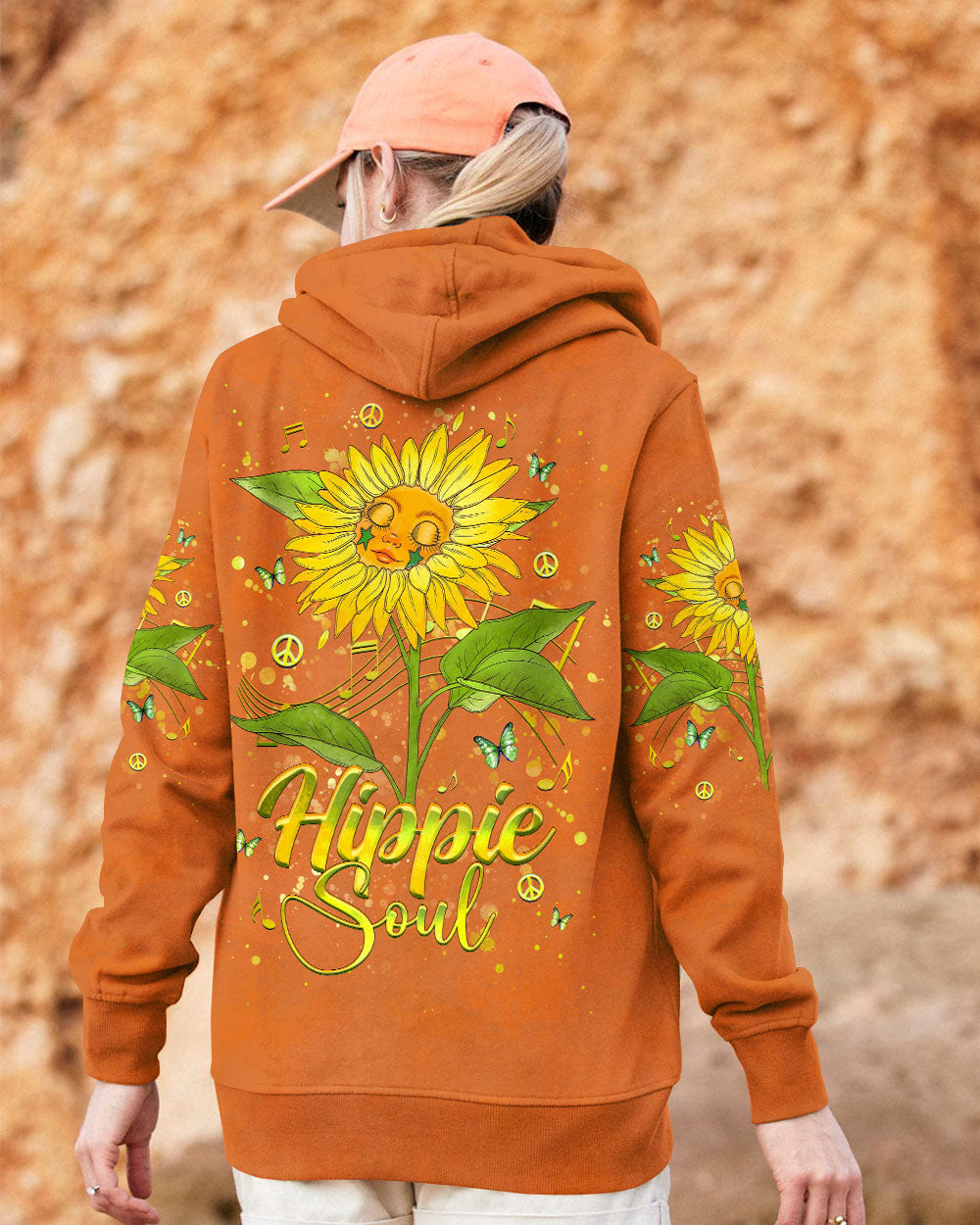 HIPPIE SOUL SUNFLOWER ALL OVER PRINT - YHHG1909244