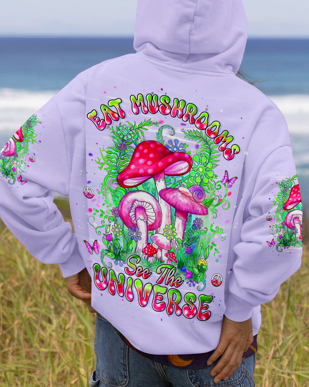 EAT MUSHROOMS SEE THE UNIVERSE ALL OVER PRINT - YHHG1911253