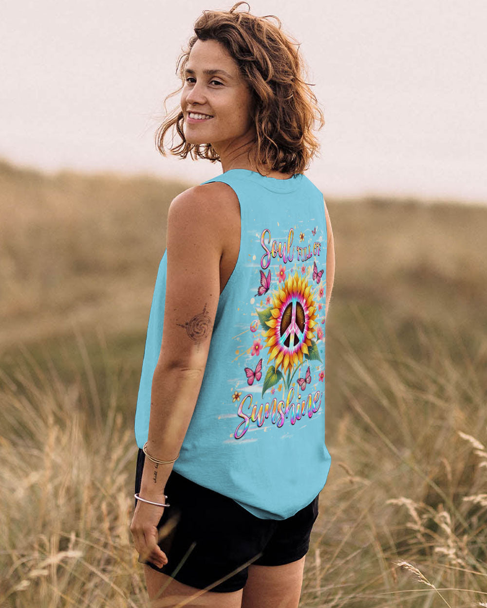 SOUL FULL OF SUNSHINE SUNFLOWER ALL OVER PRINT - YHHG1912243