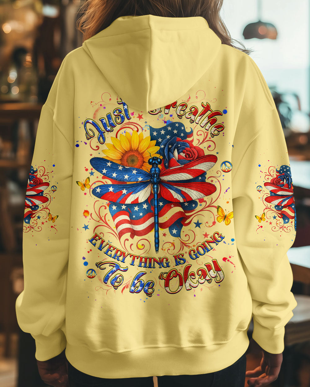 JUST BREATHE DRAGONFLY ALL OVER PRINT - YHHG2105253