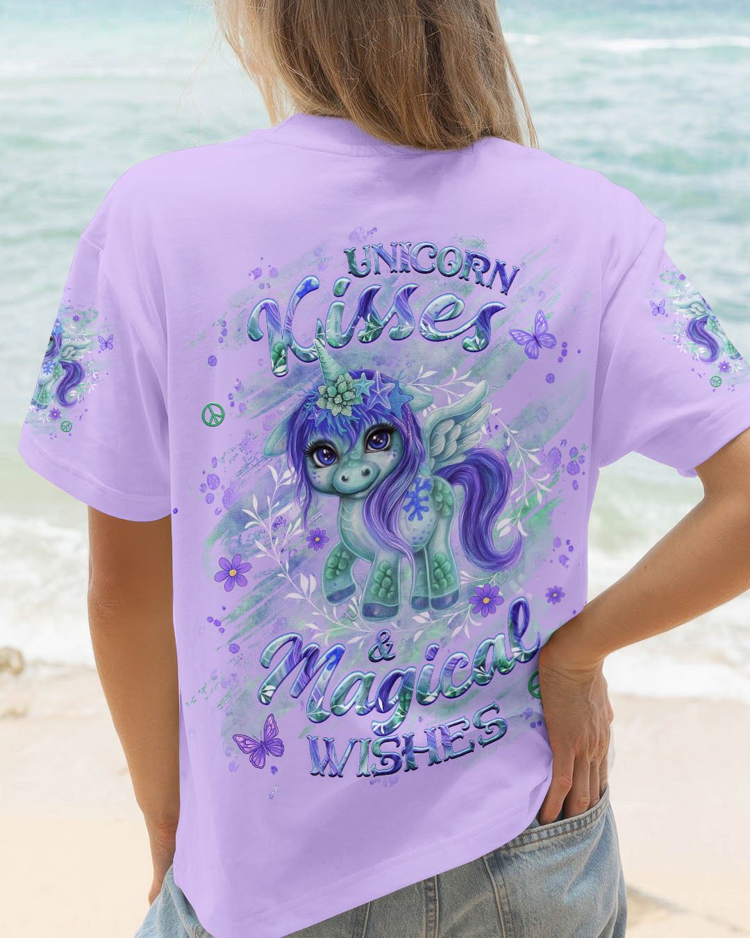 UNICORN KISSES MAGICAL WISHES ALL OVER PRINT - YHHG2108253