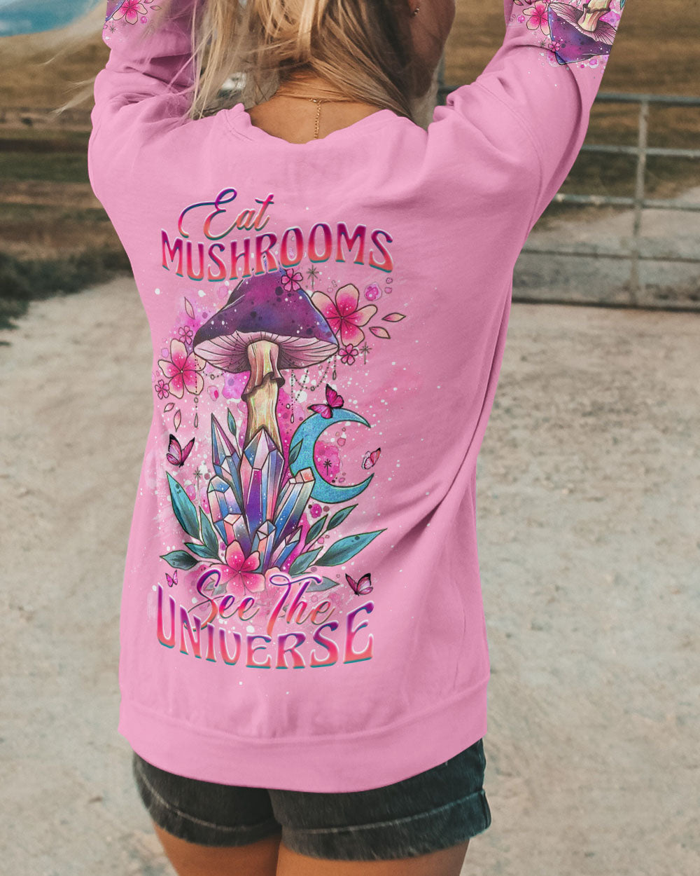 EAT MUSHROOMS SEE THE UNIVERSE ALL OVER PRINT - YHHG2206232