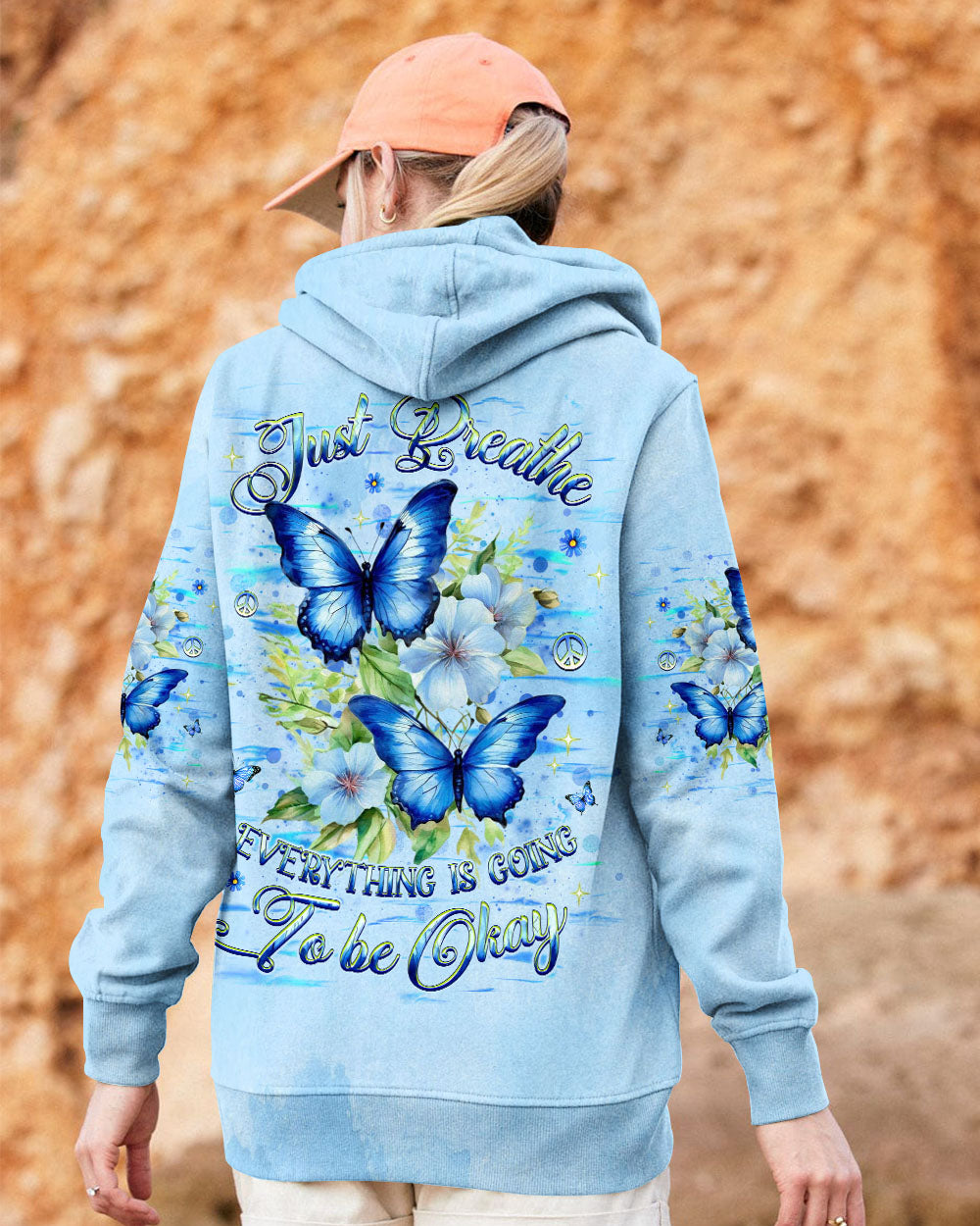 JUST BREATHE BUTTERFLY ALL OVER PRINT - YHHG2301252
