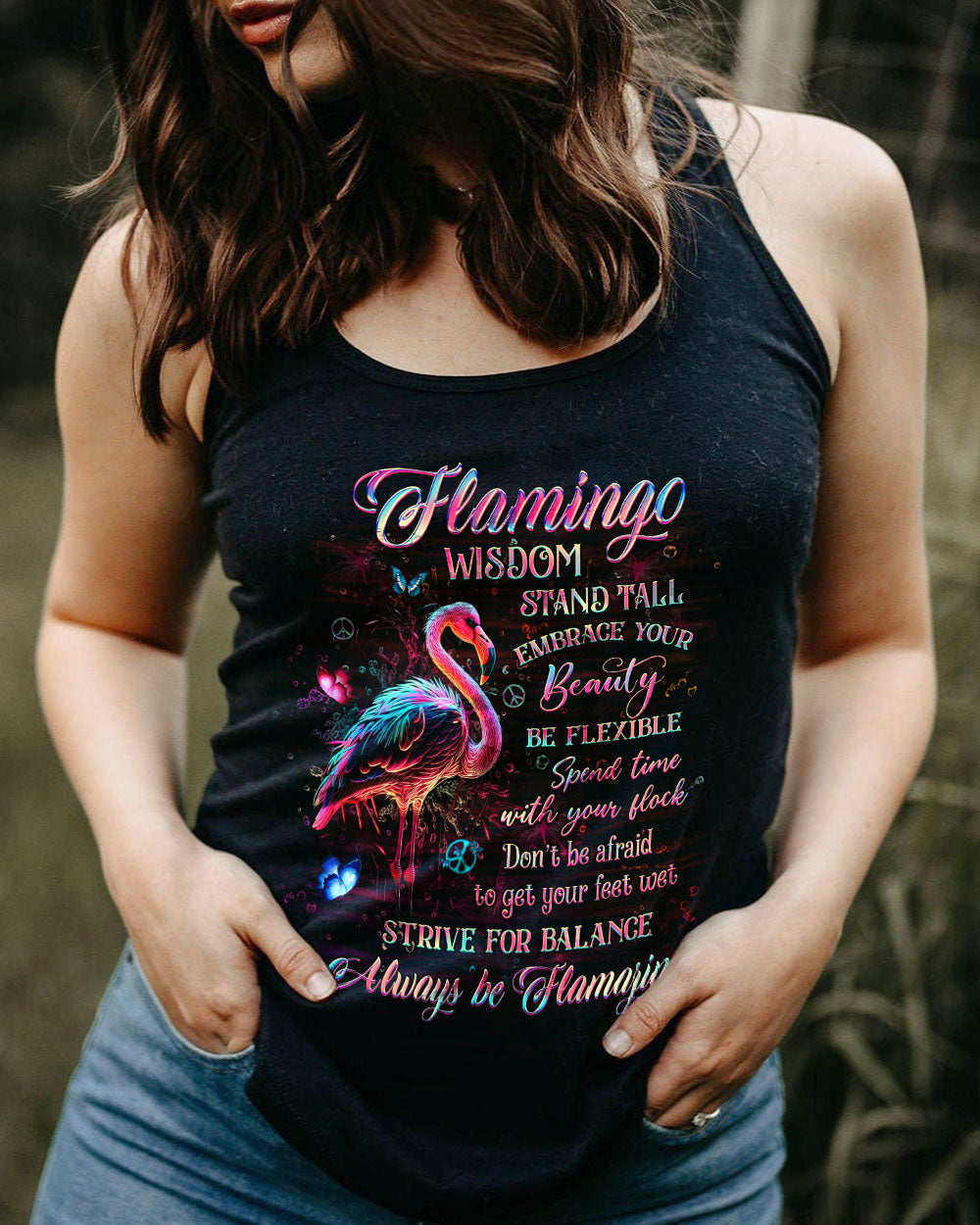 FLAMINGO WISDOM ALL OVER PRINT - YHHG2304241