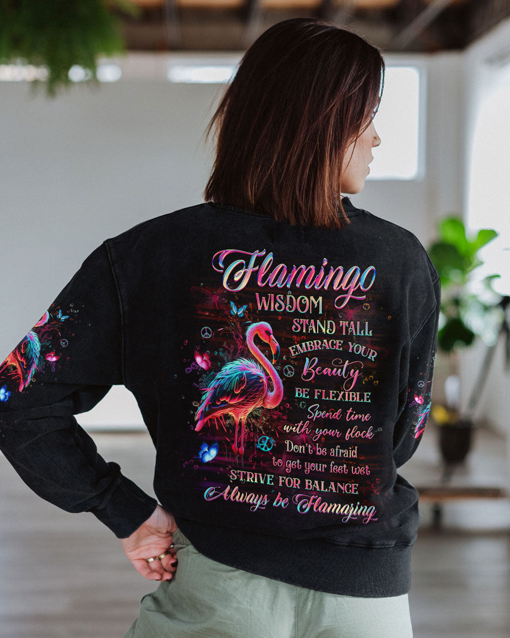 FLAMINGO WISDOM ALL OVER PRINT - YHHG2304241