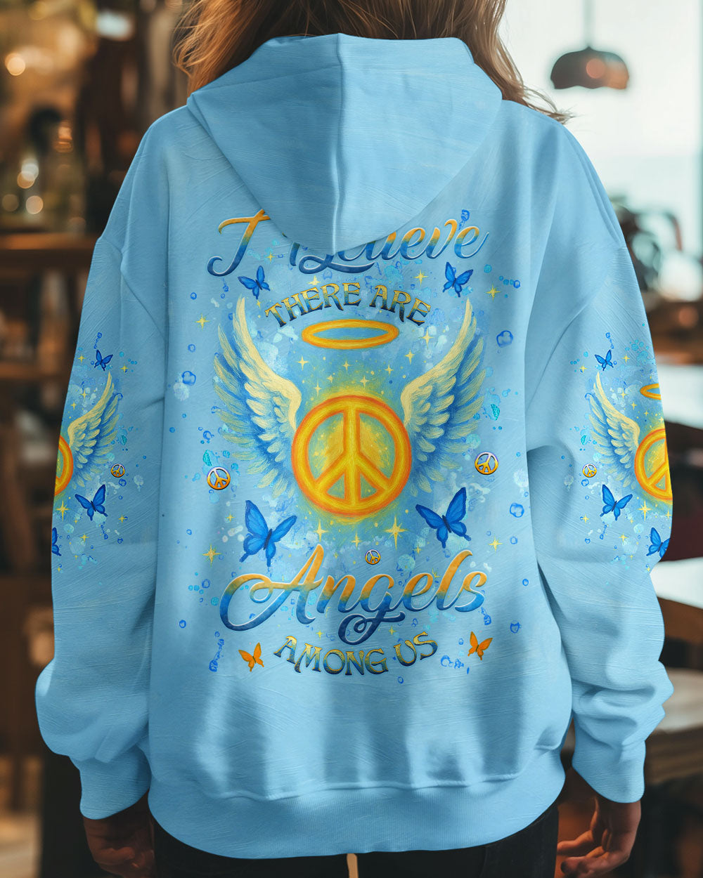 I BELIEVE THERE ARE ANGELS AMONG US WINGS ALL OVER PRINT - YHHG2304251