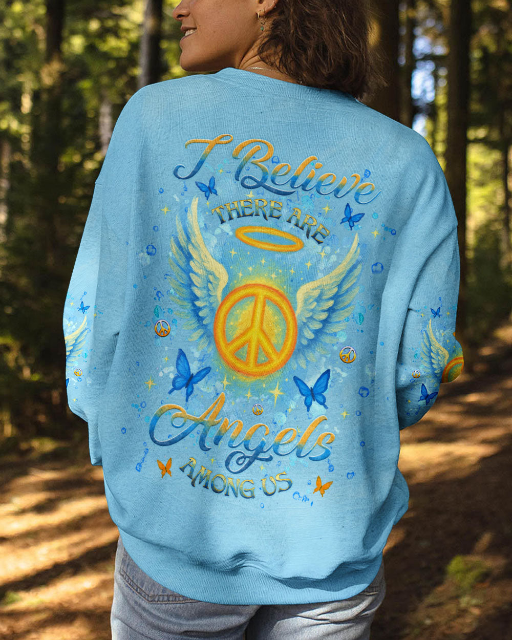 I BELIEVE THERE ARE ANGELS AMONG US WINGS ALL OVER PRINT - YHHG2304251