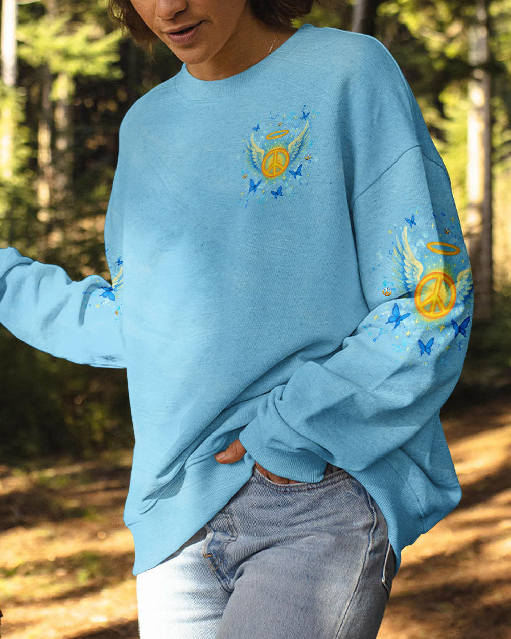 I BELIEVE THERE ARE ANGELS AMONG US WINGS ALL OVER PRINT - YHHG2304251