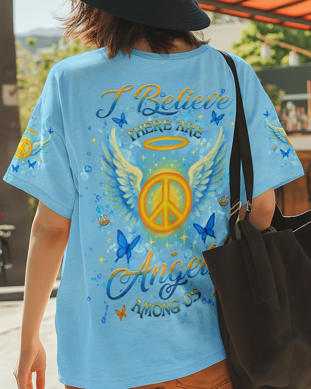 I BELIEVE THERE ARE ANGELS AMONG US WINGS ALL OVER PRINT - YHHG2304251