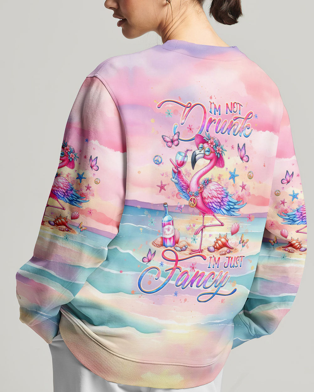 I'M JUST FANCY FLAMINGO ALL OVER PRINT - YHHG2305243