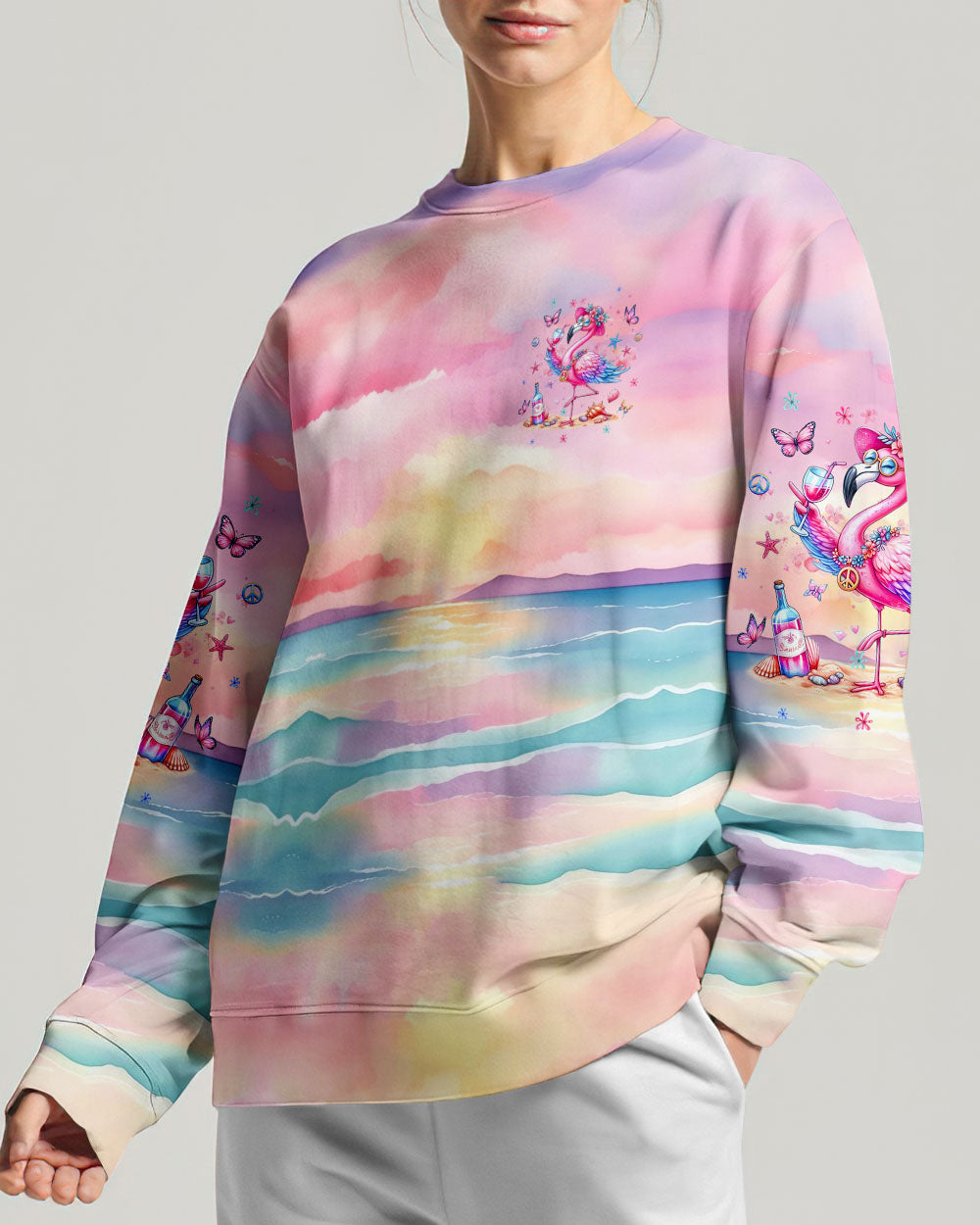 I'M JUST FANCY FLAMINGO ALL OVER PRINT - YHHG2305243