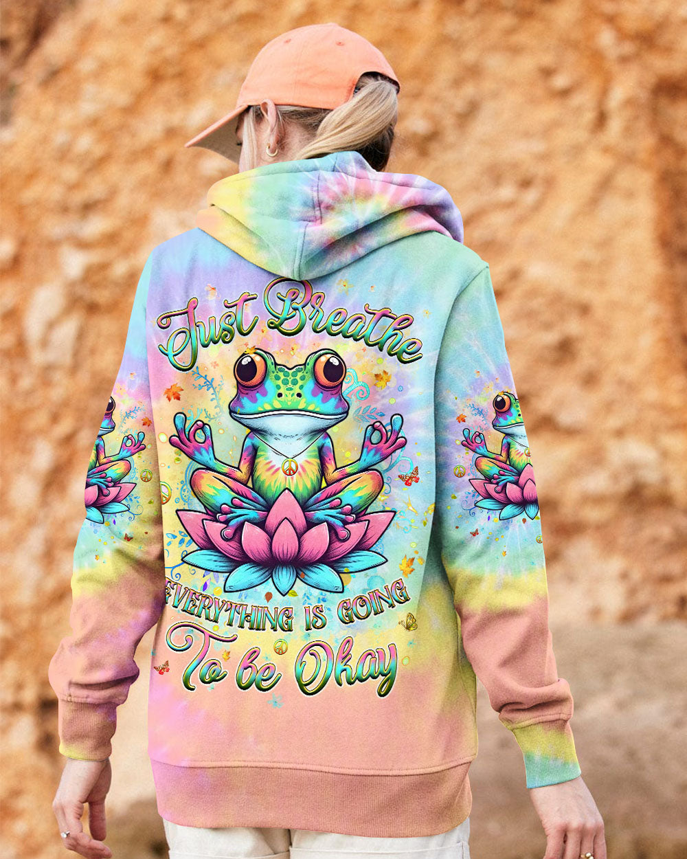 JUST BREATHE FROG ALL OVER PRINT - YHHG2402252