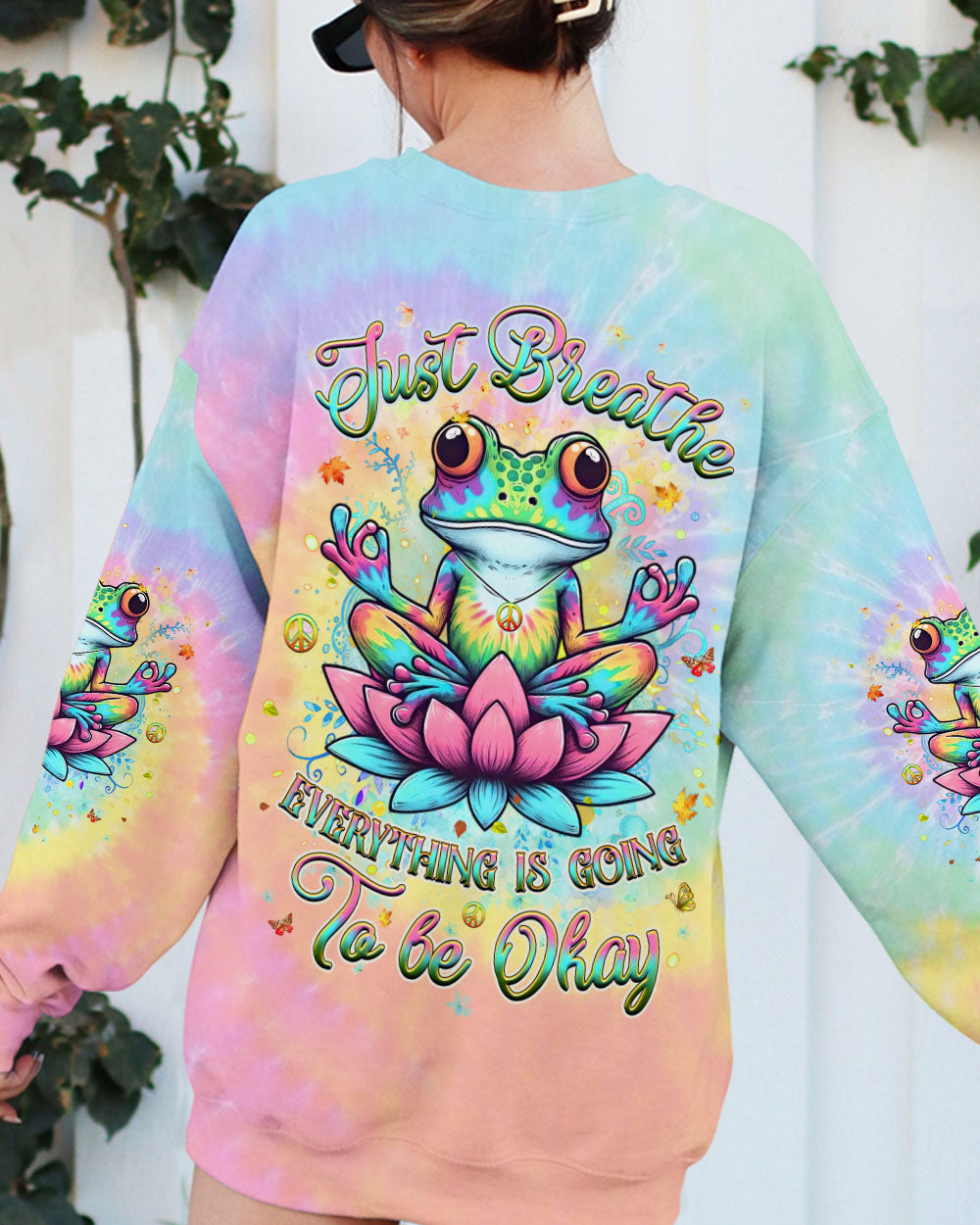 JUST BREATHE FROG ALL OVER PRINT - YHHG2402252