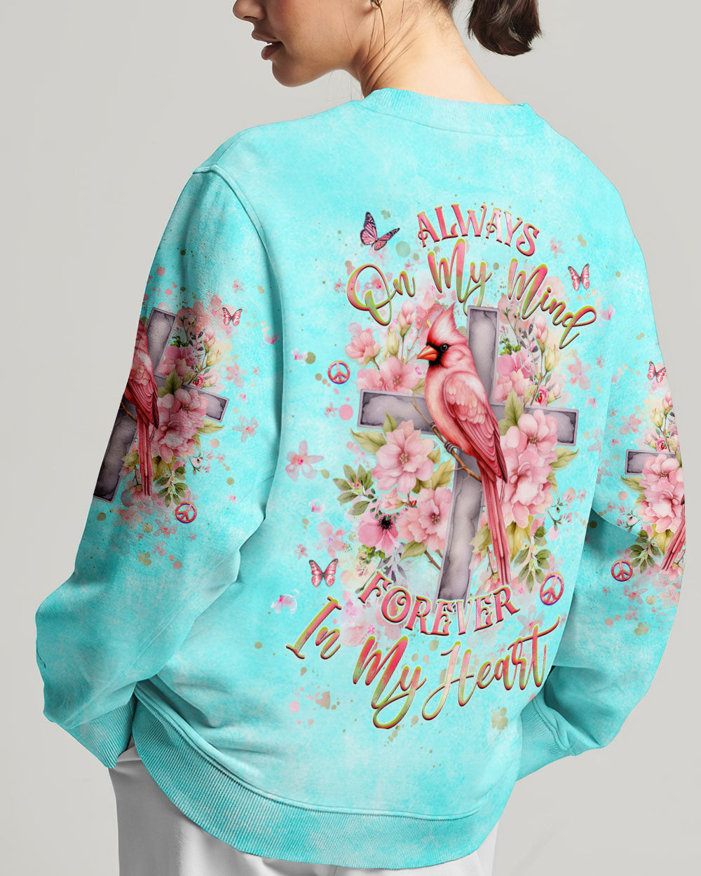 ALWAYS ON MY MIND FOREVER IN MY HEART ALL OVER PRINT SHIRT - YHHG2405243