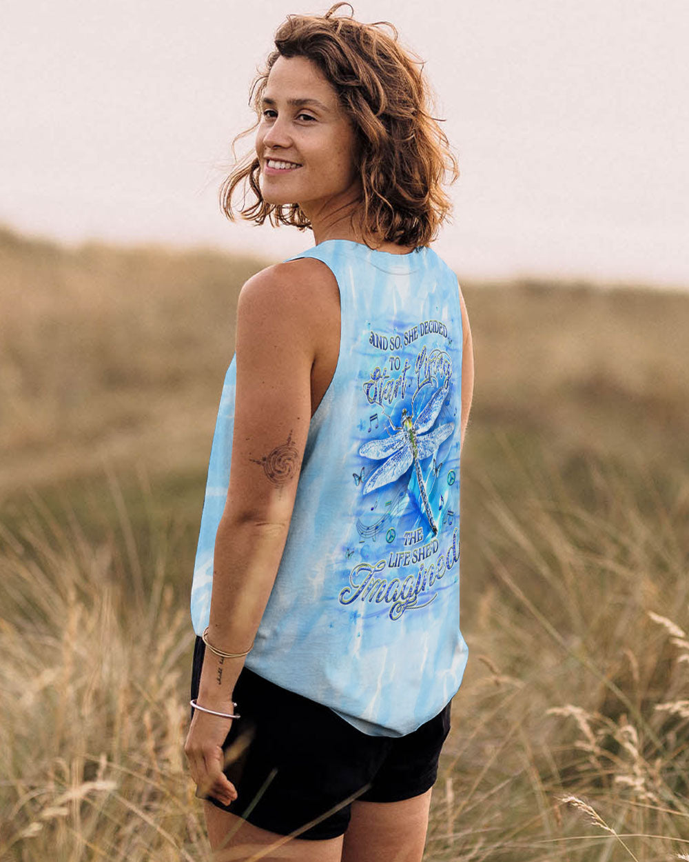 SHE DECIDED TO START LIVING THE LIFE ALL OVER PRINT - YHHG2409242