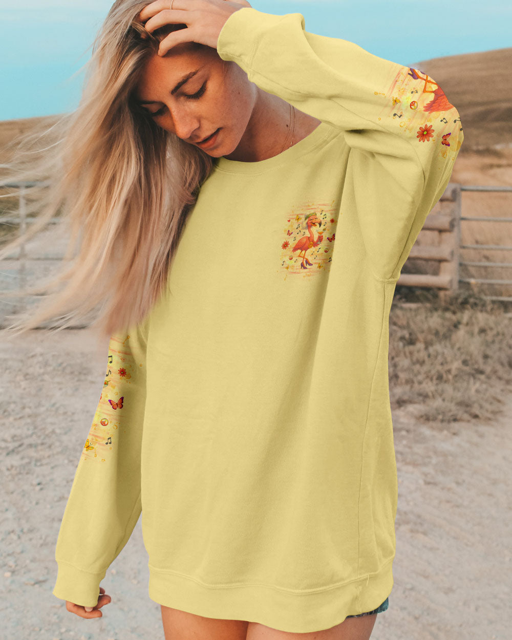 OLD HIPPIES DON'T DIE HIPPIE GRANDMAS FLAMINGO ALL OVER PRINT - YHHG2804252