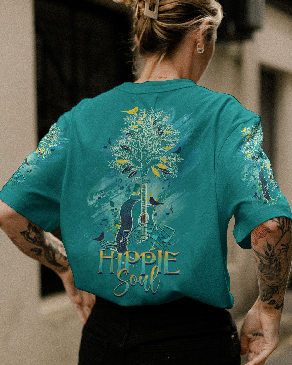 HIPPIE SOUL GUITAR ALL OVER PRINT - YHHG2806231