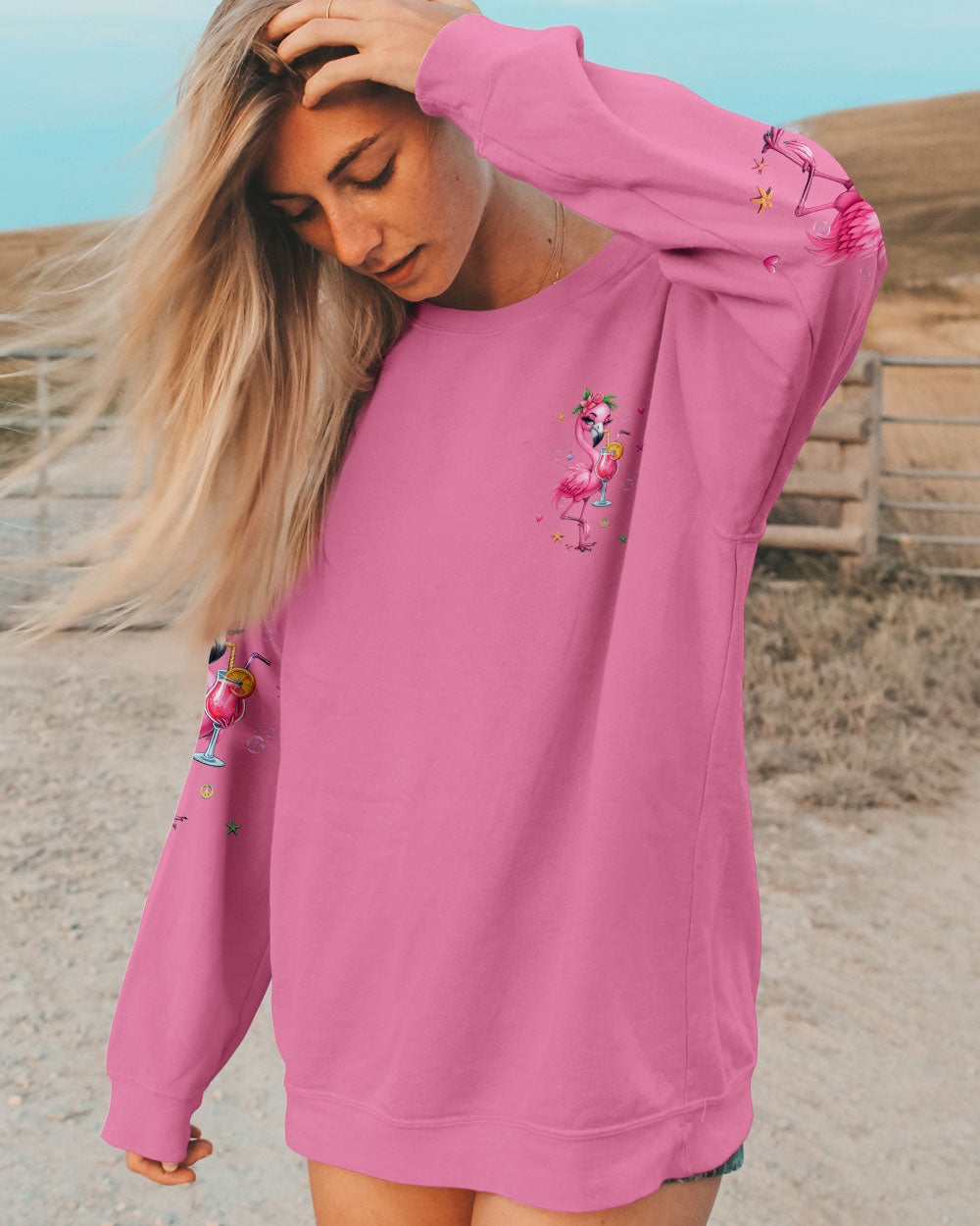 PRETTY IN PINK FLAMINGO ALL OVER PRINT - YHHG2811243