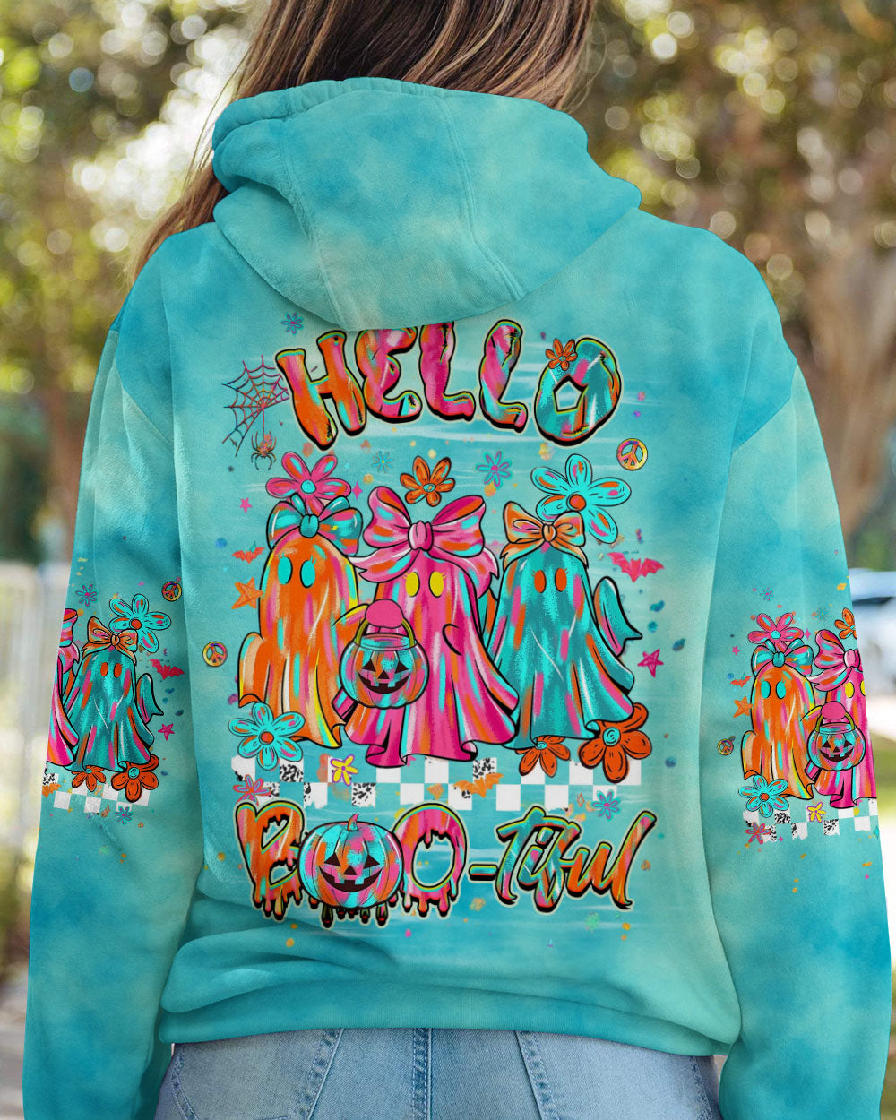 HELLO BOOTIFUL HALLOWEEN ALL OVER PRINT - YHHG2909251