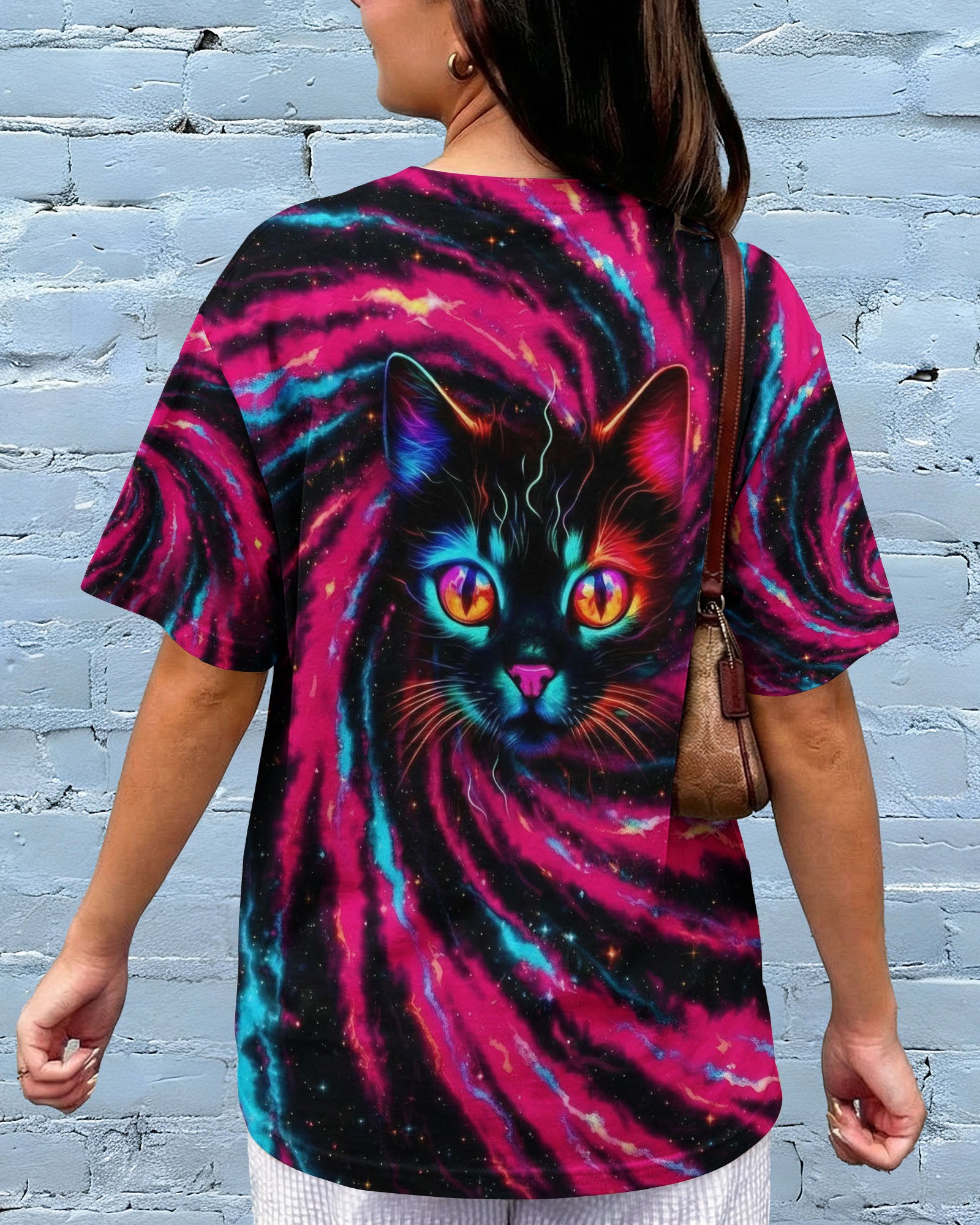 COSMIC NEON CAT ALL OVER PRINT - YHHG3001261