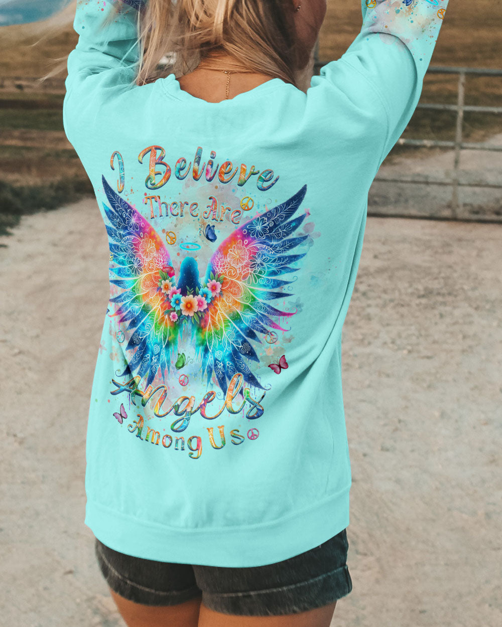 I BELIEVE THERE ARE ANGELS AMONG US ALL OVER PRINT - YHHN0201232