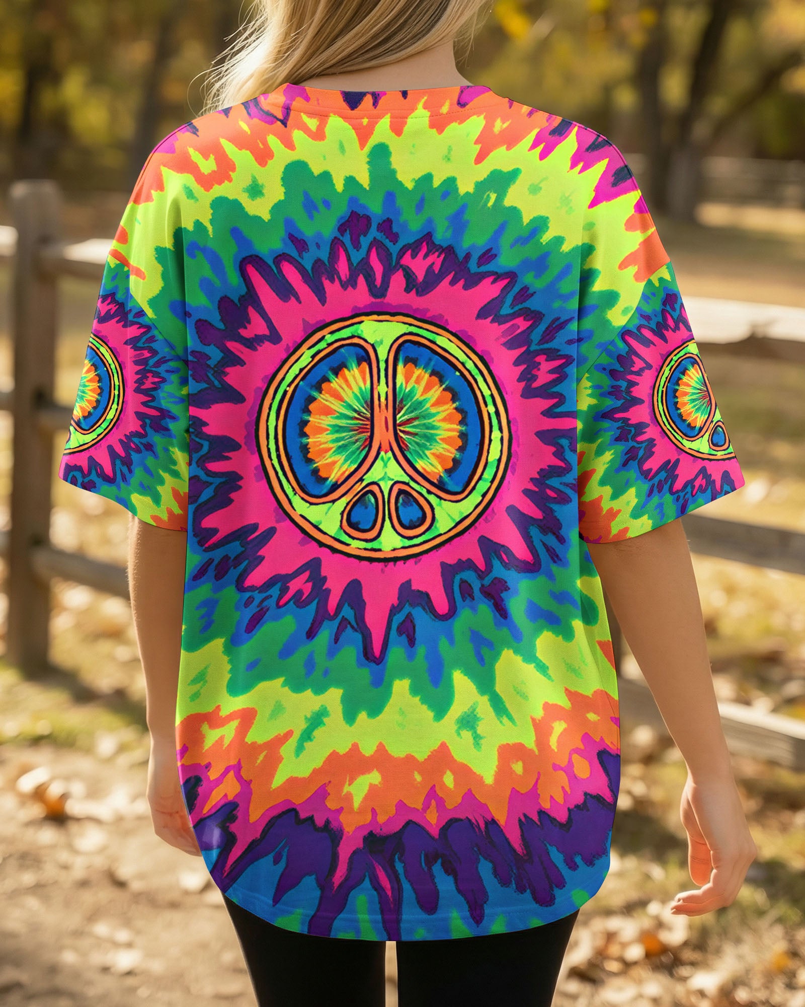 NEON TRIPPY PEACE ALL OVER PRINT - YHHN0801262